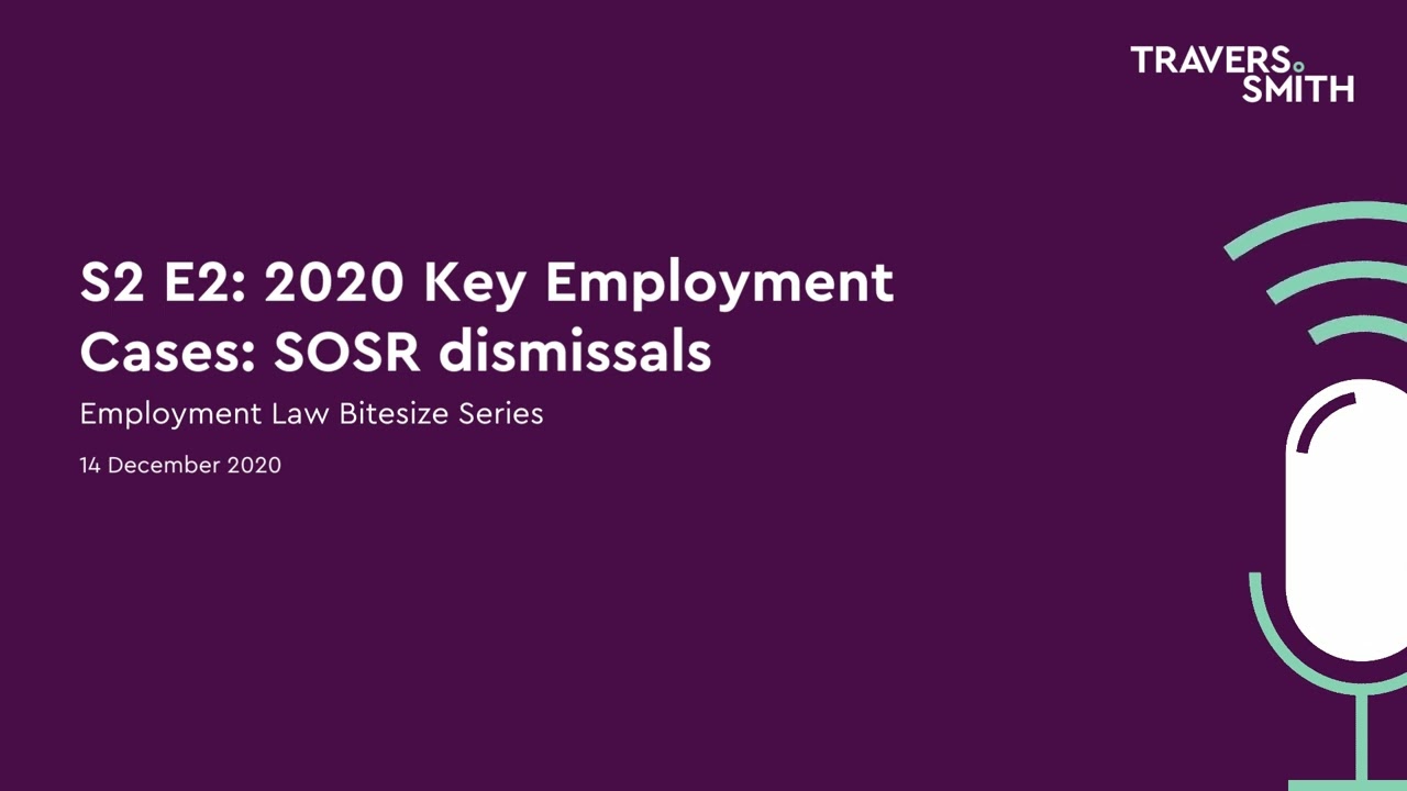 S2 E2 2020 Key Employment Cases SOSR dismissals