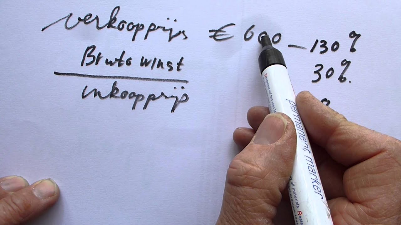 brutowinst van de inkoopprijs