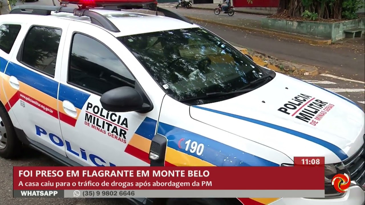 Homem é preso no tráfico de drogas em Monte Belo