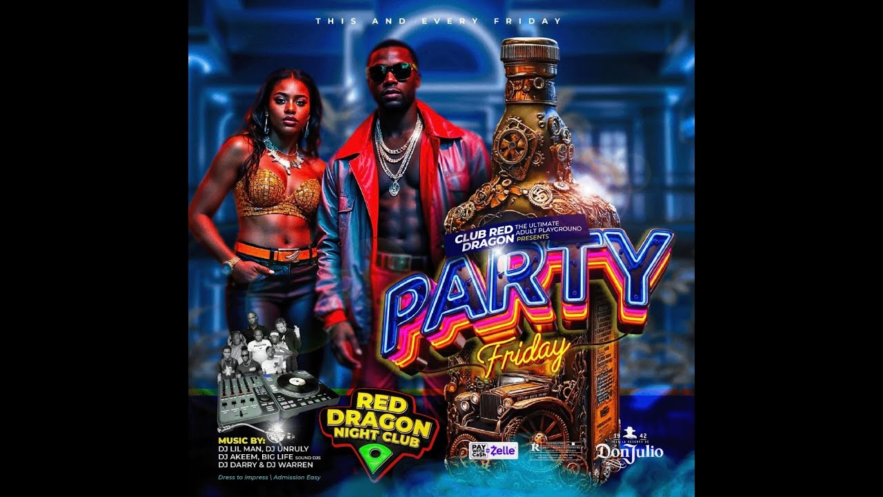 PARTY FRIDAY CLUB RED DRAGON  BIG LIFE SOUND SELECTOR TJ & DJ TOP SPEECH