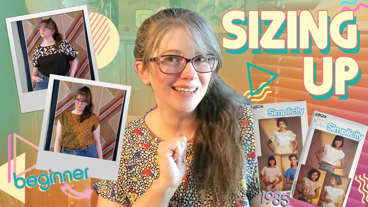Boxy 80s tops make for easy PLUS SIZE pattern adjustment! Sew with me!