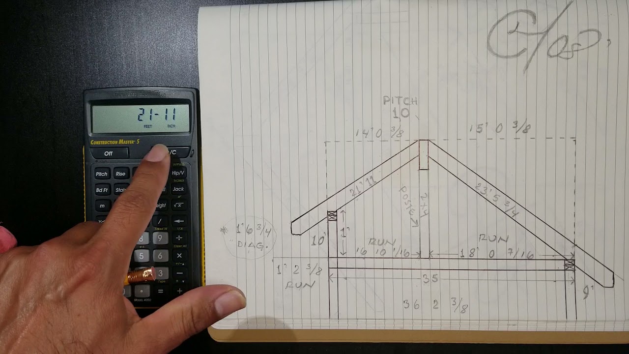 Como hacer un techo con diferencia de altura de paredes y con mismo corte o pitch.
