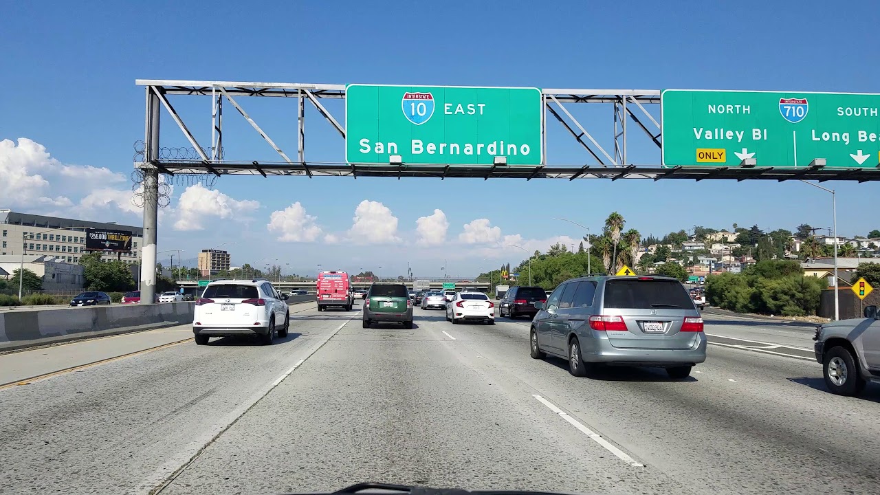 I-10 Freeway East in Los Angeles, California