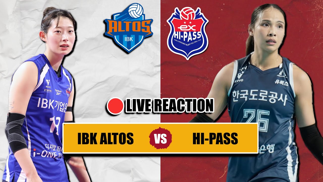 🔴 IBK ALTOS VS HI-PASS, VLEAGUE KOREA LIVE REACTION