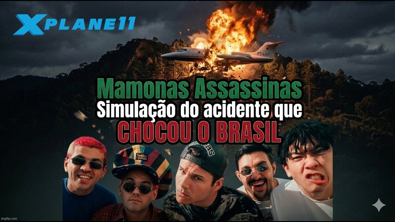Simulação do acidente dos Mamonas Assassinas - PT-LSD (X-Plane 11)