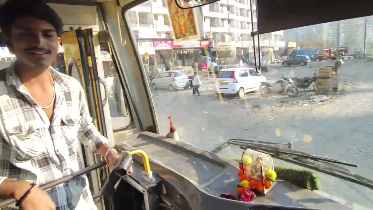 POV driving Eicher 3010 CNG 