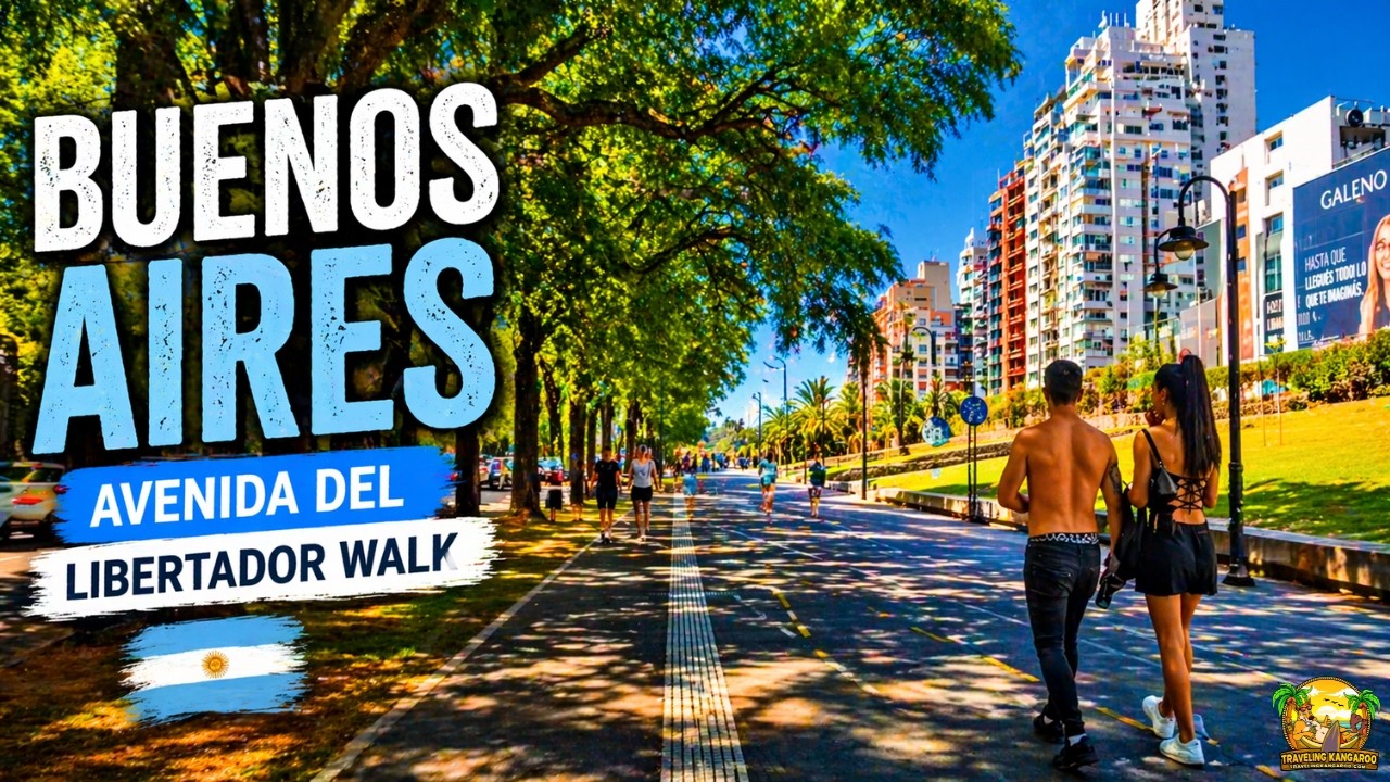 Buenos Aires Avenida del Libertador Walk 🇦🇷 4K