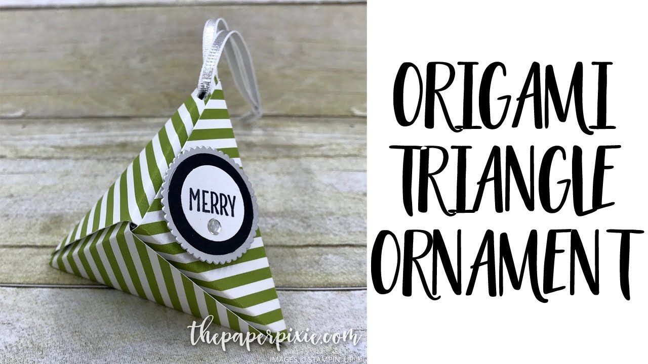 Origami Triangle Ornament