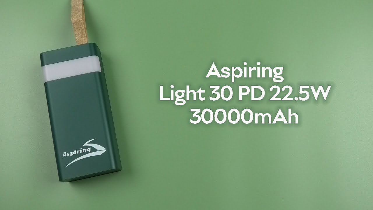 Розпаковка Aspiring Light 30 PD 22.5W 30000mAh