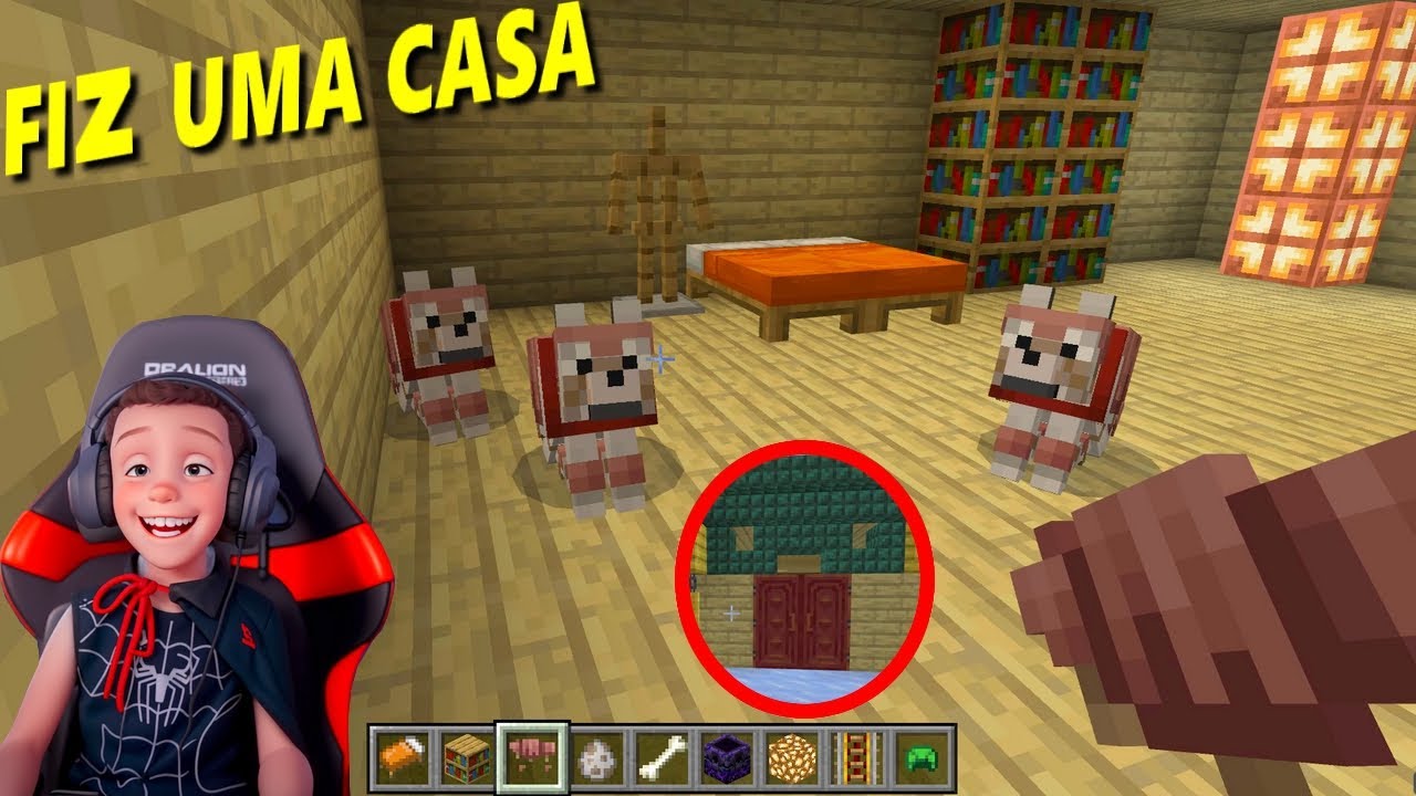 🔴MINHA PRIMEIRA CASA NO MINACRAFT🔴U DAVI GAMES JOGANDO MINECRAFT, minecraft challenge, game play