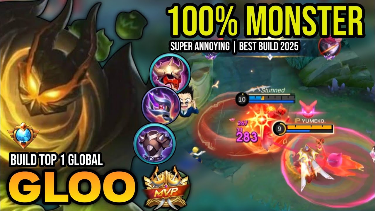 GLOO BEST BUILD 2025 | BUILD TOP 1 GLOBAL GLOO GAMEPLAY | MOBILE LEGENDS✓