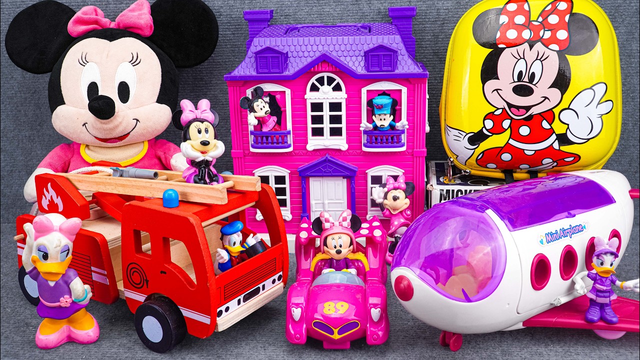 Satisfying with Unboxing Disney Minnie Mouse Big Airplane Playset | Review Toys ASMR