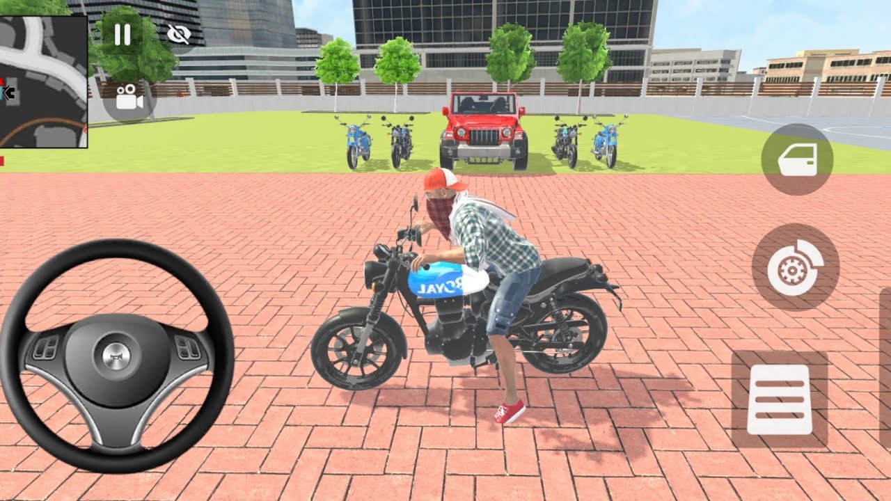 🎮Franklin order by 2️⃣Royal👑 infinite in Indian 🇮🇳bike 💥Theft Auto simulator!!!!!!!!!🎮