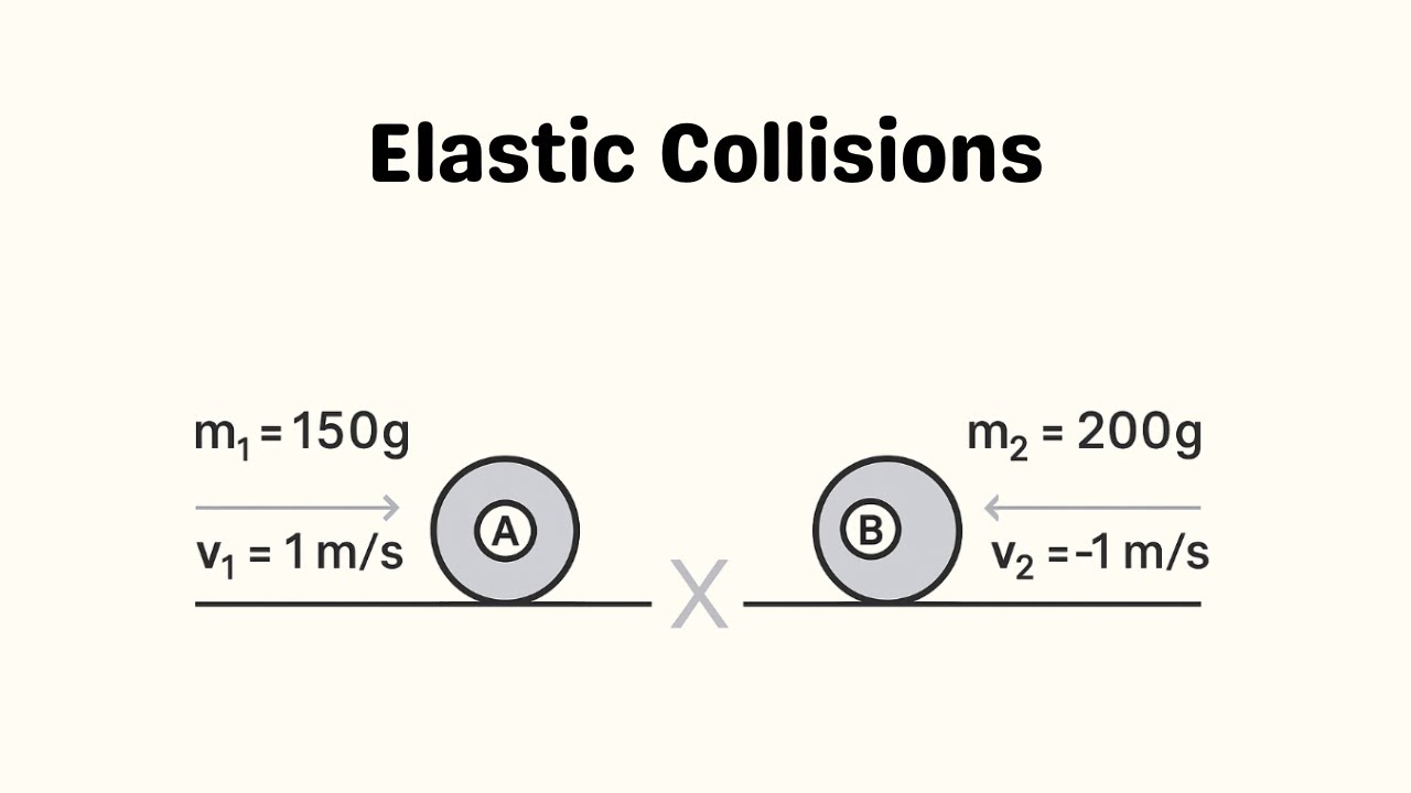 Elastic Collision Problem Solved | Physics Explained Simply