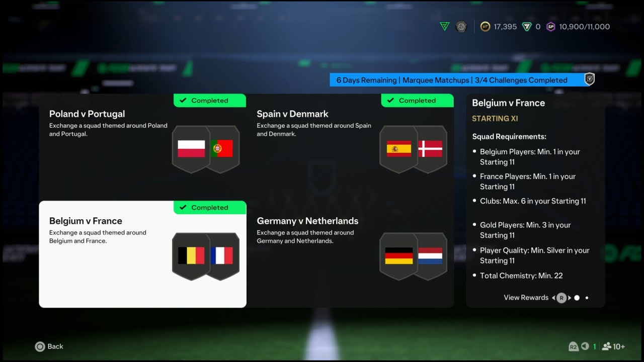 FC25: MARQUEE MATCHUPS -  BELGIUM VS FRANCE SBC CHALLENGE COMPLETED CHEAP SOLUTIONS