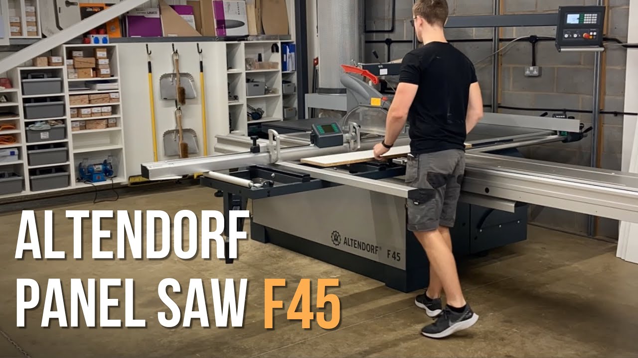 Workshop panel saw Altendorf F45 Setup, walkthrough, features, performance | 2021