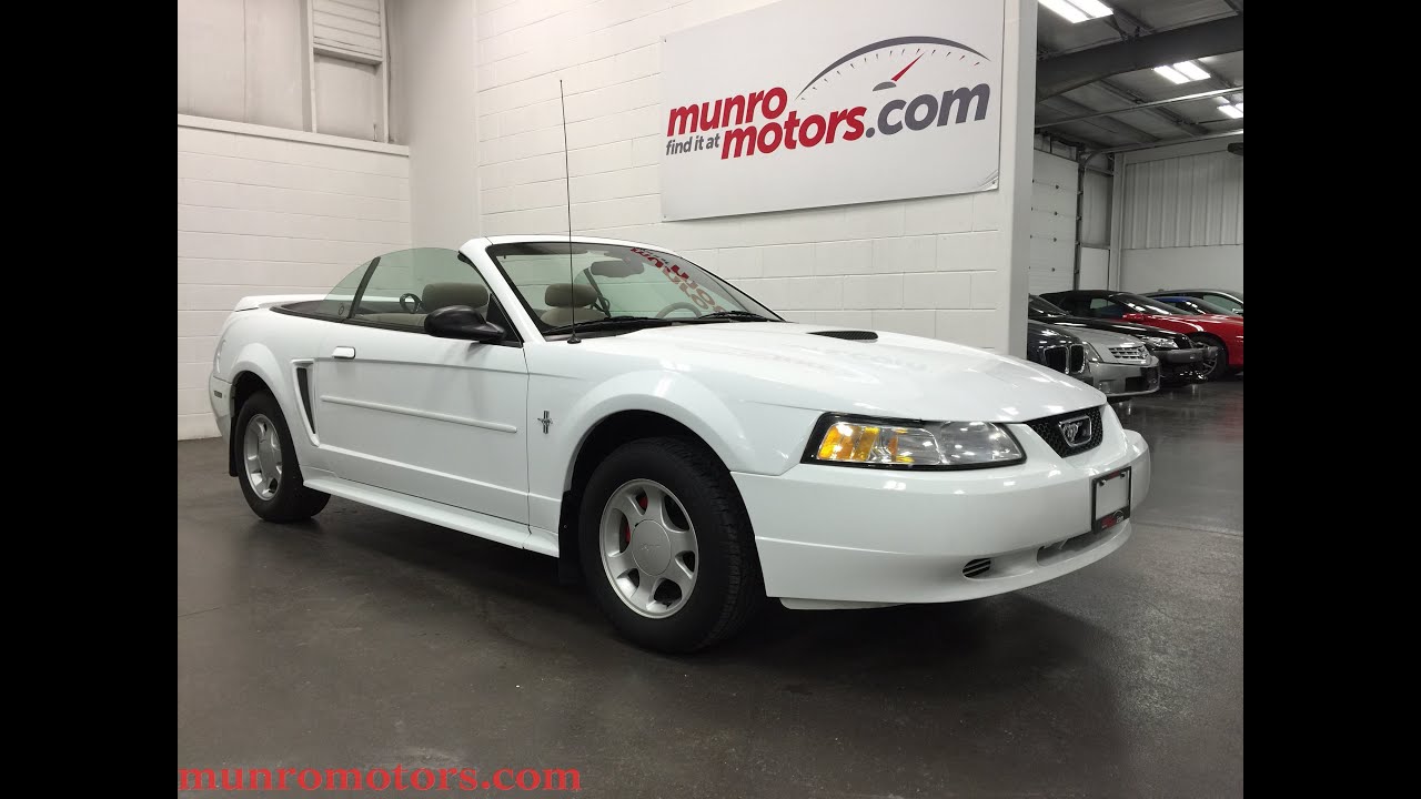 2000 Ford Mustang Convertible Deluxe Low KMS SOLD  Munro Motors