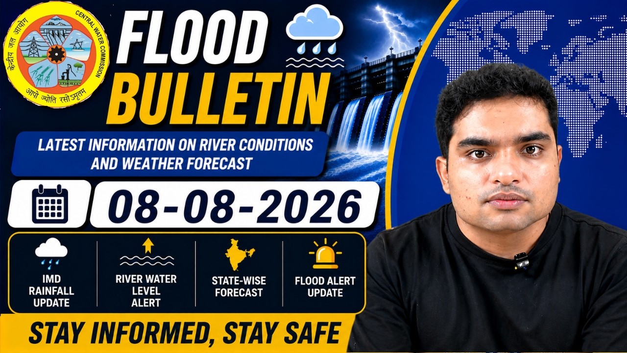 🔴 Flood Bulletin | Kerala, Odisha, Uttarakhand & Chhattisgarh Flood Alert | Aug 8, 2026