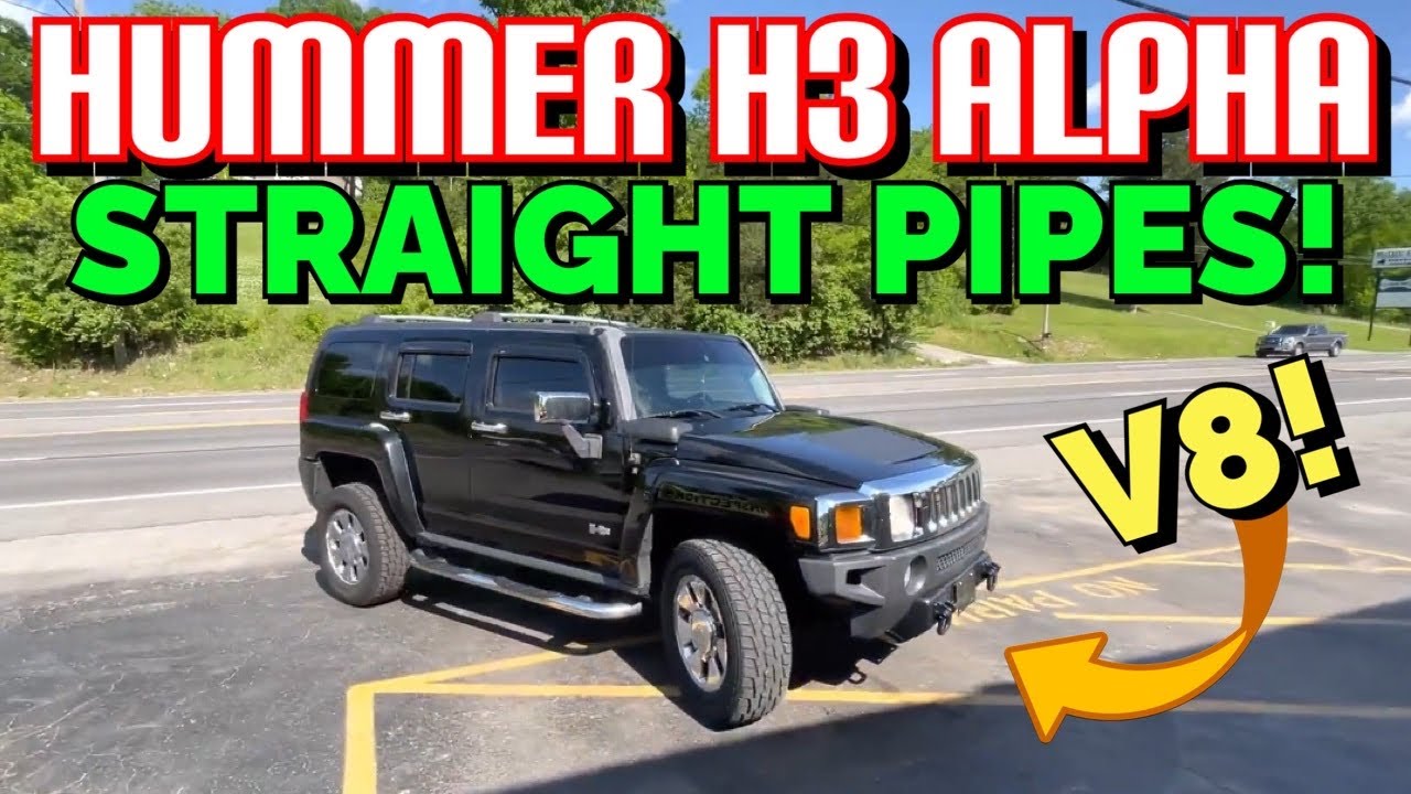 2008 HUMMER H3 ALPHA V8 TRUE DUAL EXHAUST w/ STRAIGHT PIPES!