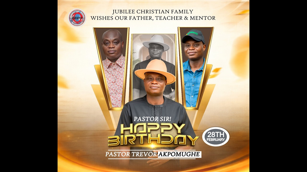HAPPY BIRTHDAY PASTOR TREVOR