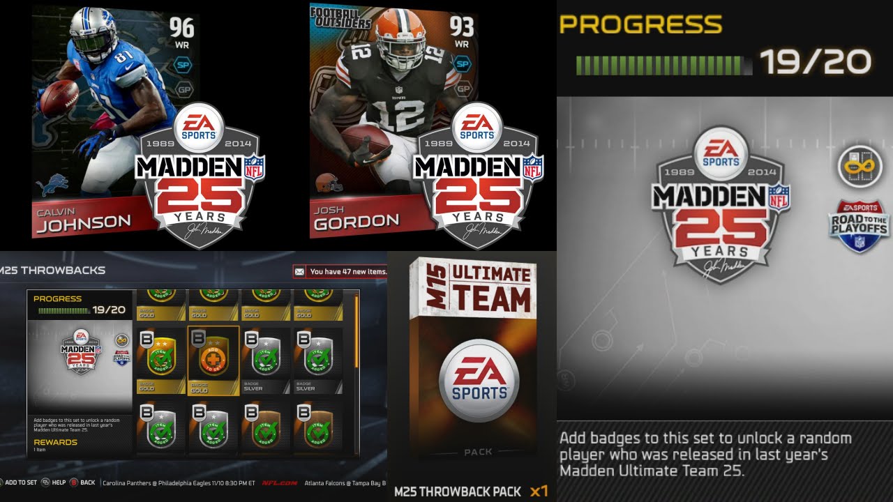 Madden 15 Ultimate Team JOSH GORDON, MEGATRON?!?! Madden 15 Throwback Pack Opening
