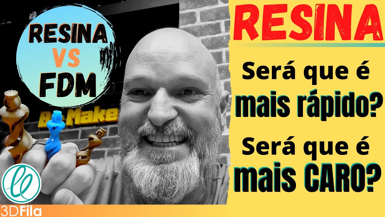 Impressora 3D de RESINA VS FDM | mais Rápida mesmo?  E O CUSTO? |