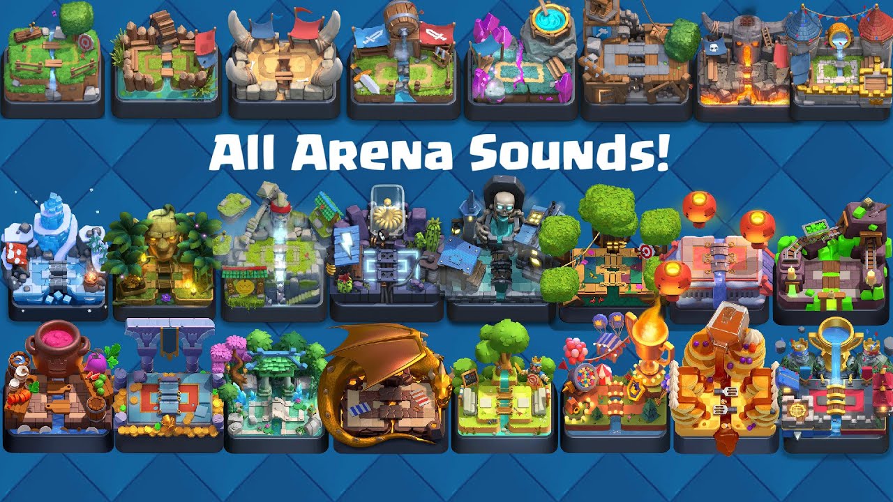 Clash Royale - All Arena Sounds!