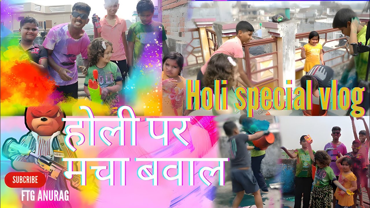 Holi 2024 Special Vlog Video 😇 Gorakhpur :- Ftg Anurag