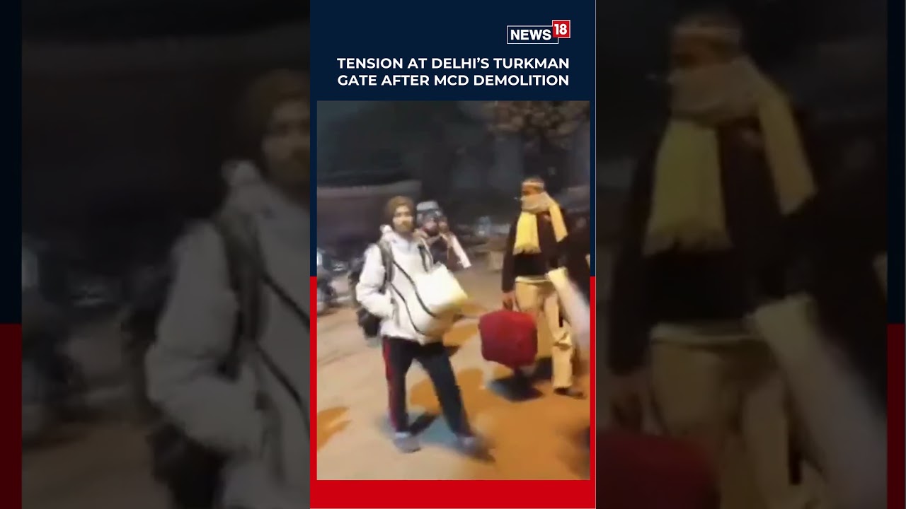 Delhi: Illegal Encroachment Near Mosque Removed, Protesters Throw Stones At Cops And MCD Team | N18S
