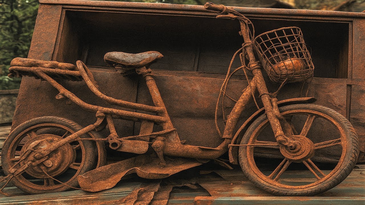 Restoring a Forgotten Rusty Electric Bike: Bringing an Old Vintage Ride Back to Life