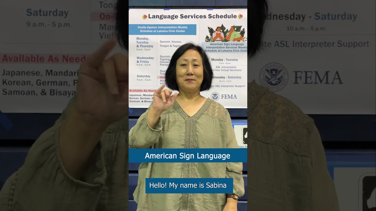 Interpreters at the Disaster Recovery Center for Survivors of the Maui Wildfires