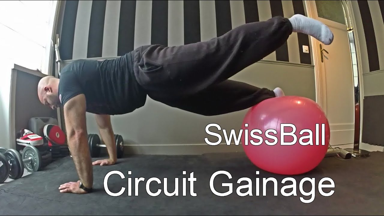 Swissball : gainage en fonction de ton niveau