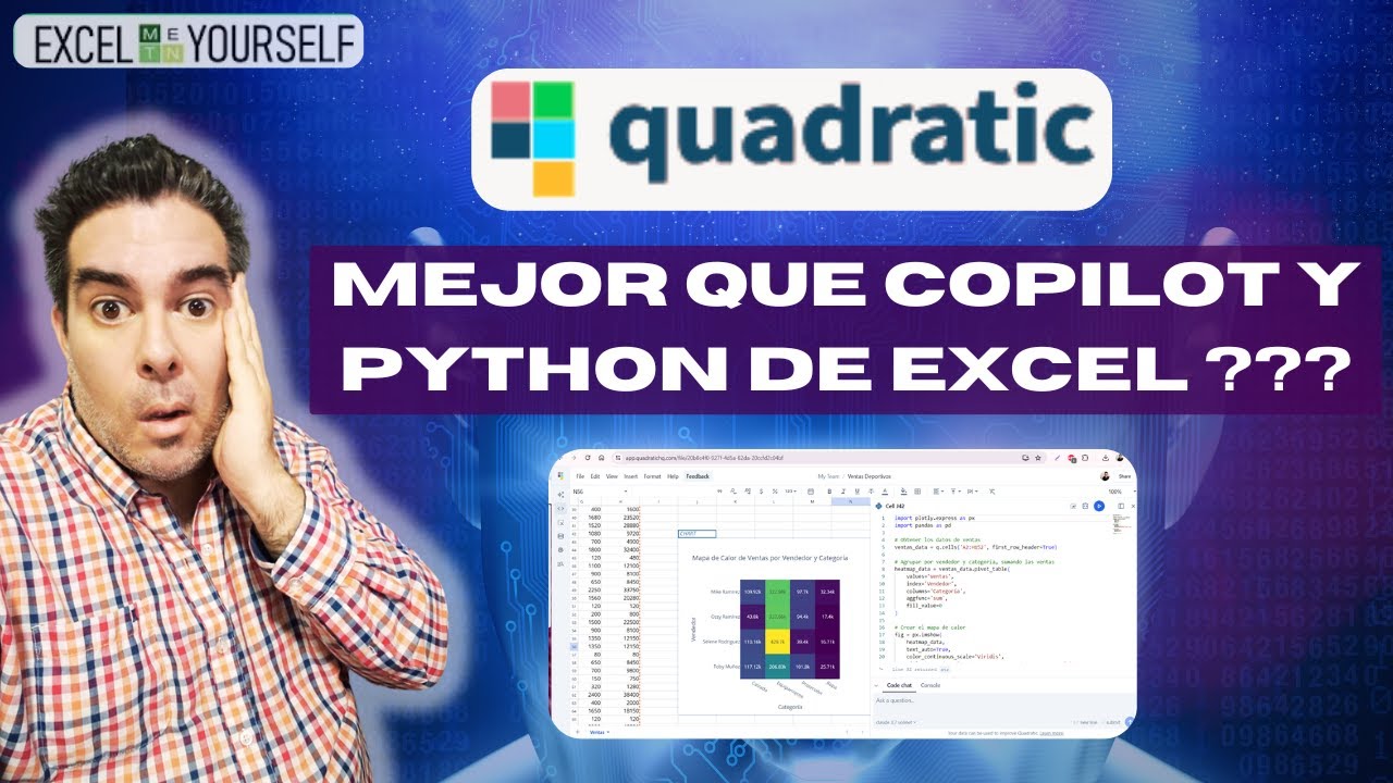 Quadratic: La HOJA de CÁLCULO con IA y PYTHON GRATISSSS 😱🔥 ¿MEJOR que Copilot?