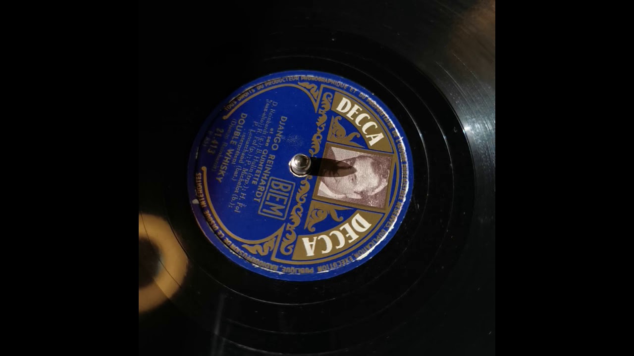 DJANGO REINHARDT AND HIS QUINTET - DOUBLE WHISKEY 78rpm / Schellack / shellac record