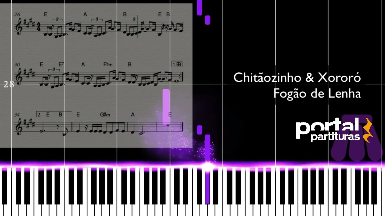 Chitãozinho & Xororó - Fogão de Lenha (Partitura)
