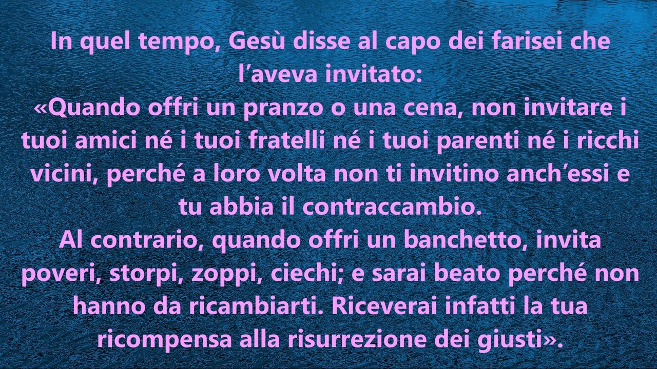 39 In quel tempo, Gesù disse al capo dei farisei