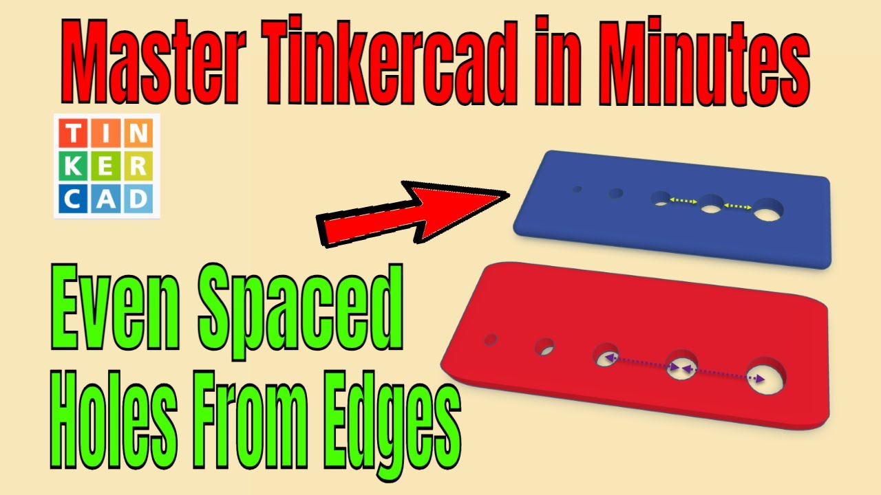 Легко и равномерно распределите отверстия Tinkercad по краям кругов! 💯🤯
