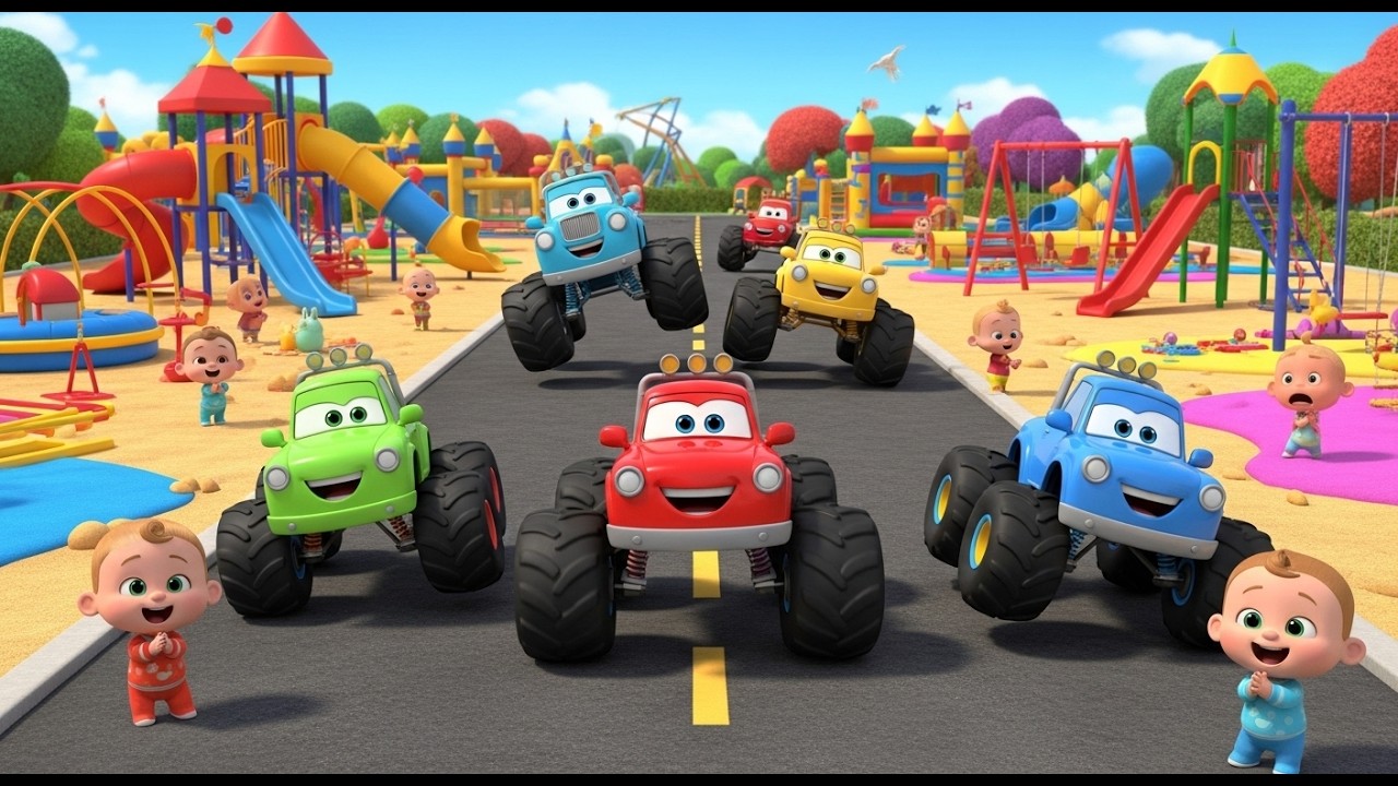 Monster Truck Dance 🚚🎶 | Big Wheels Fun Song for Babies & Toddlers