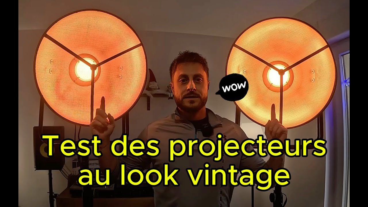 Test des projecteurs Stairville LED Vintage Bowl 50 RGBA : Le look Vintage à l'honneur !