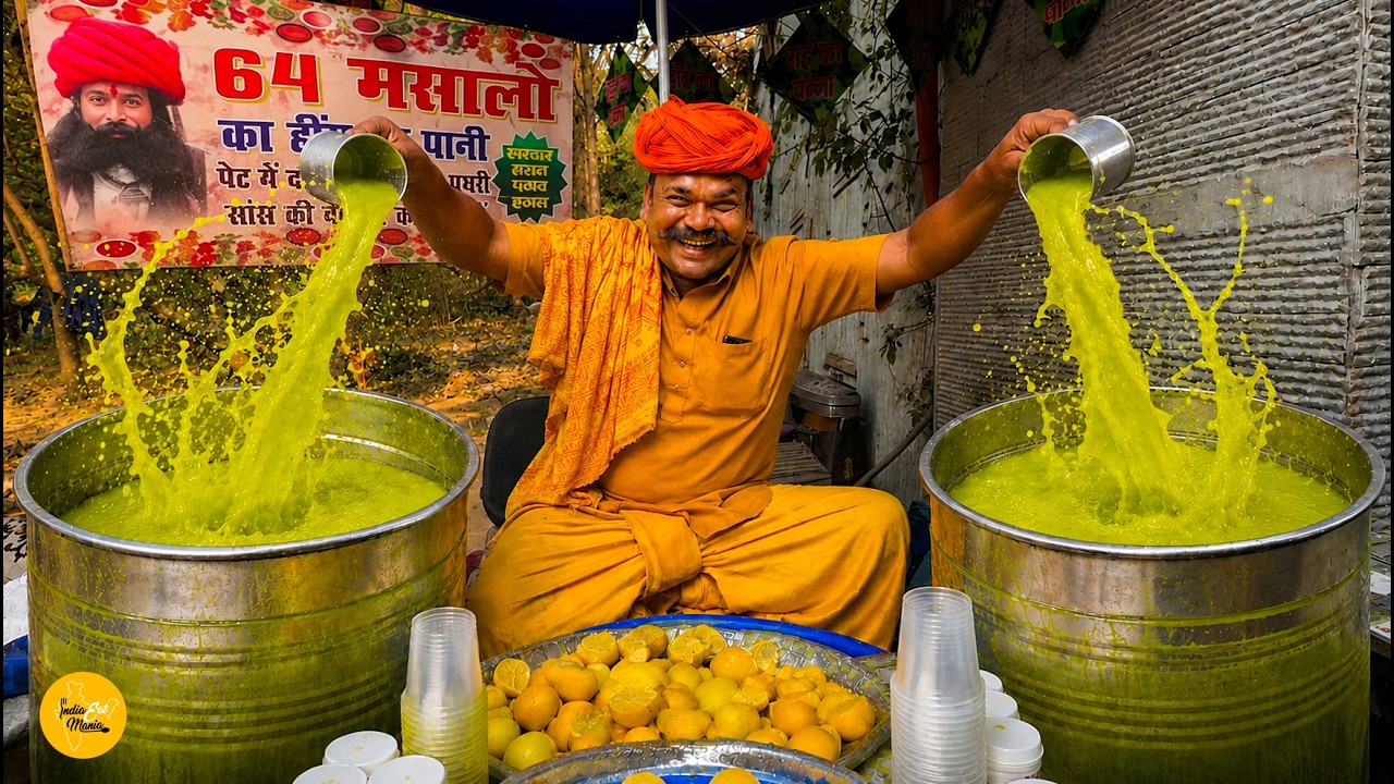 64-Spice Rajasthani Hing Jaljeera Drink | Delhi Street Food