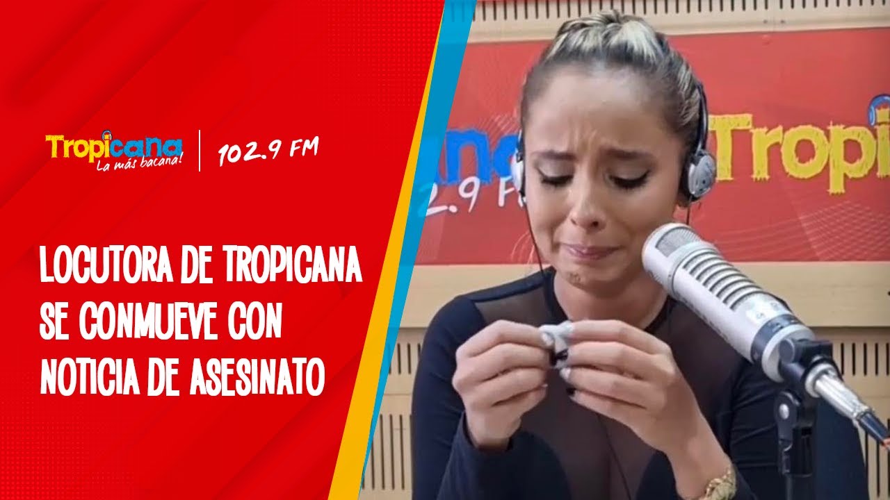Adriana Bustos llor&oacute; en vivo al informar noticia del asesinato de una mujer