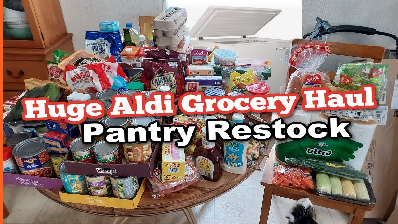 Huge Aldi Grocery Haul | Meat Market | Pantry Restock