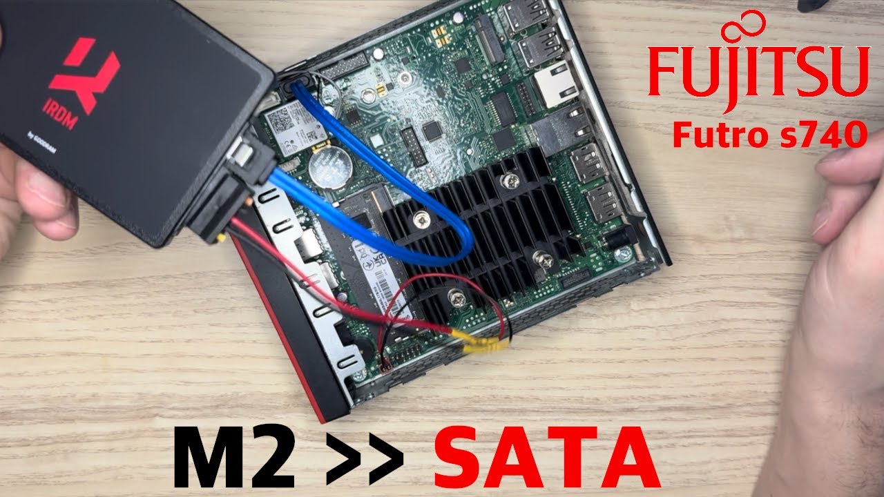 Terminal Fujitsu Futro s740 - zmiana dysku m2 na SATA