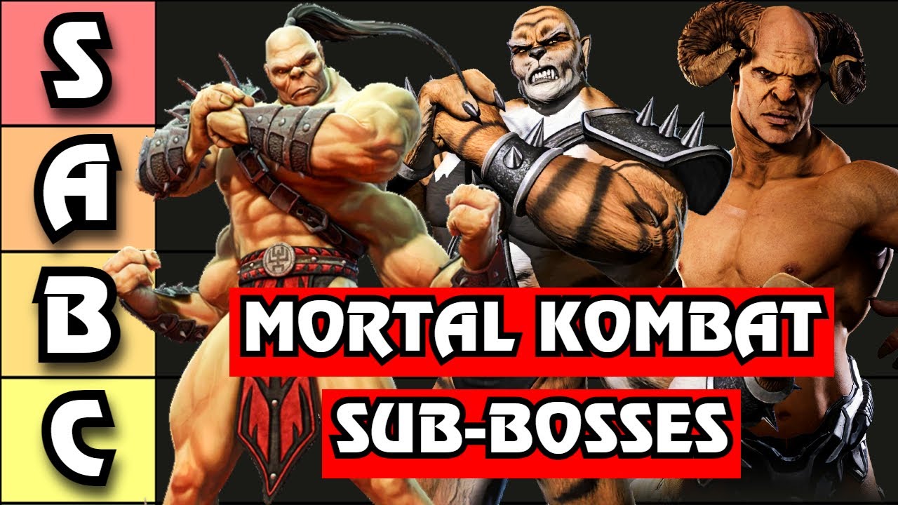 The ULTIMATE Mortal Kombat SUB-BOSS Tier List