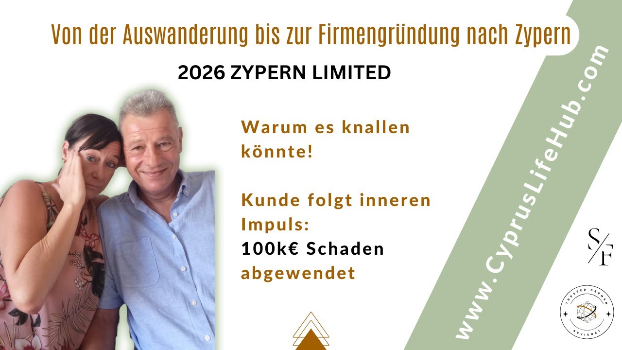 Zypern Ltd. gegründet - trotzdem in Deutschland voll besteuert?