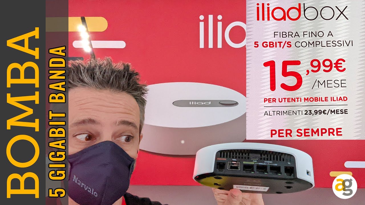 BOMBA la FIBRA di ILIAD 5 Gigabit a 15,99 euro!