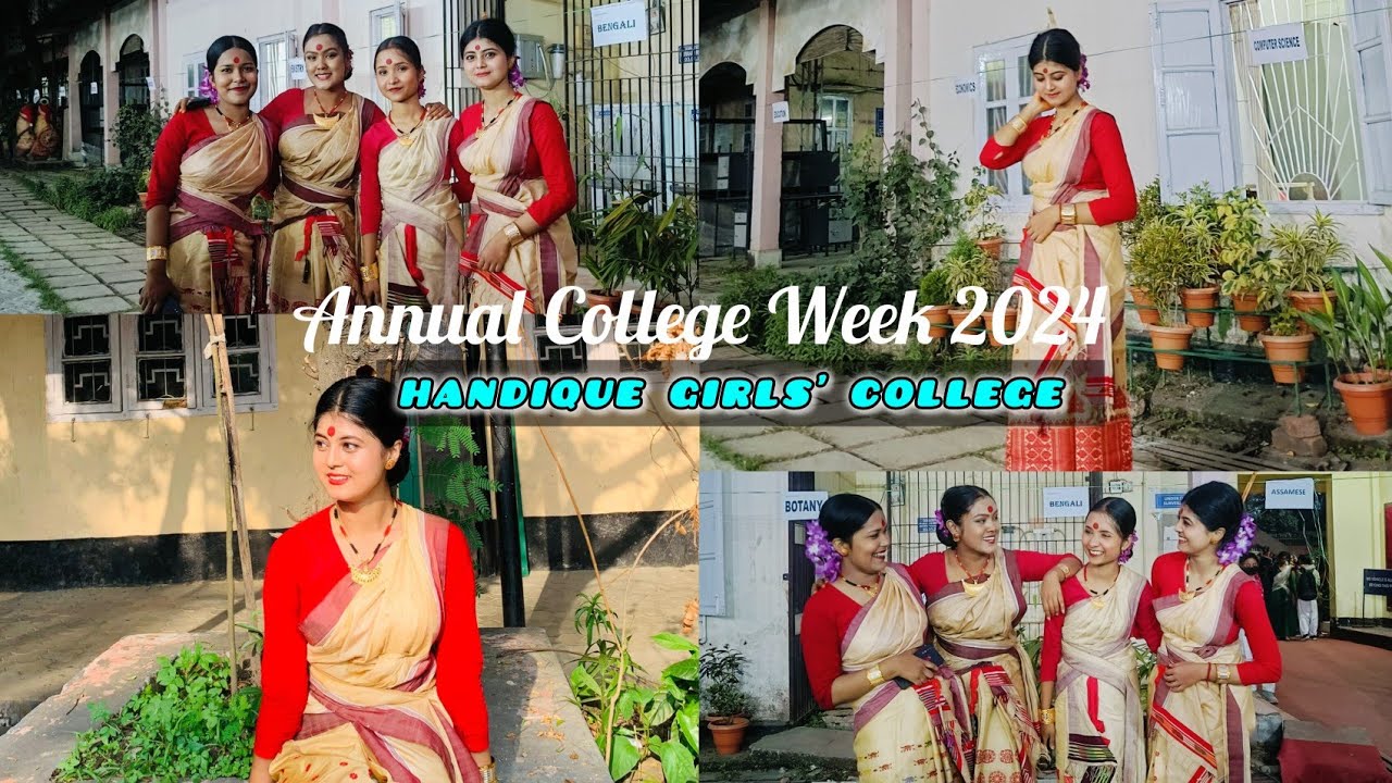 ANNUAL COLLEGE WEEK 2023-24| Handique Girls' College | Bihu Dance Competition 