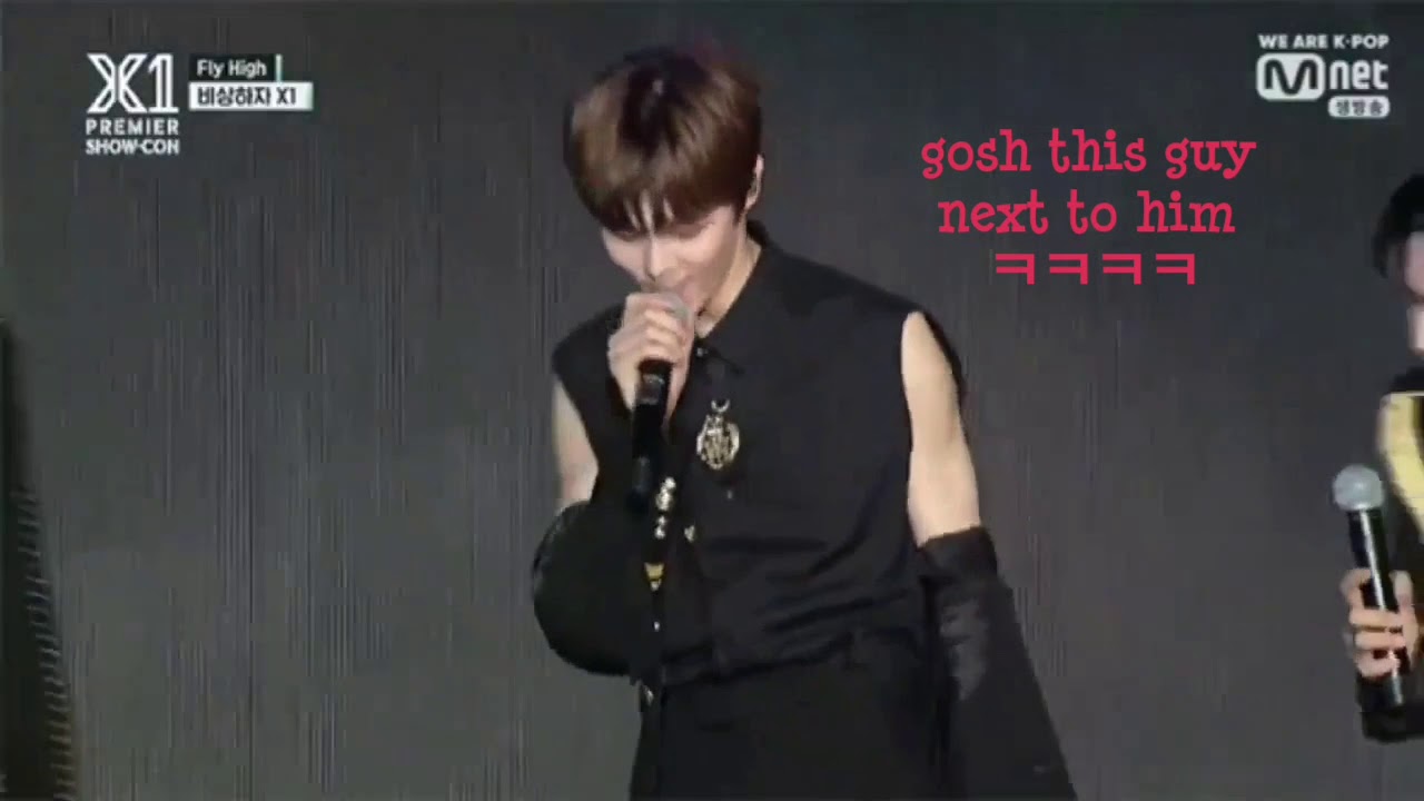 Yohan and Wooseok moments at X1 Showcon (Yocat part 1)