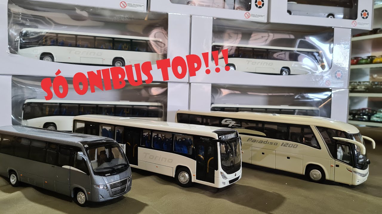 MINIATURA DE ÔNIBUS MARCOPOLO, G7-TORINO, SÓ OS TOP - LOJA MINIATURAS EVOLUTION, ÔNIBUS DE QUALIDADE