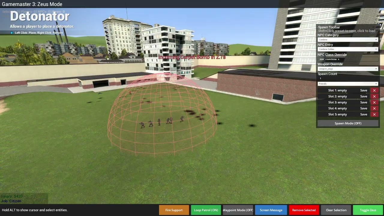 Garry's Mod Zeus RTS Mode (Gamemaster 3)